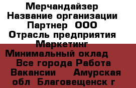 Мерчандайзер › Название организации ­ Партнер, ООО › Отрасль предприятия ­ Маркетинг › Минимальный оклад ­ 1 - Все города Работа » Вакансии   . Амурская обл.,Благовещенск г.